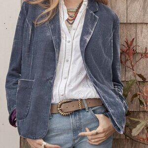 Sundance blue velvet blazer